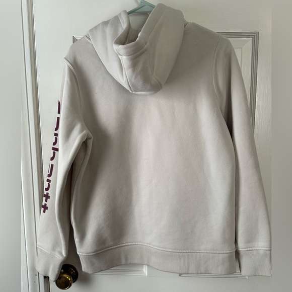 Carhartt Womens Relaxed Fit Midweight Logo Sleeve Graphic Sweatshirt - Picture 9 of 11